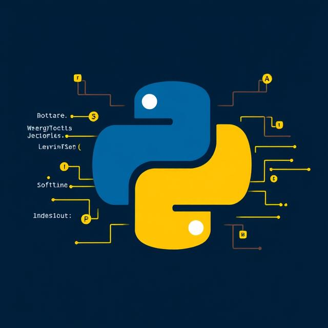 Python logo - the best programming language for data science, AI, web development, finance, and automation. Learn Python online with top courses.